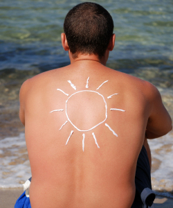 Image showing suncreen used to prevent skin-cancer
